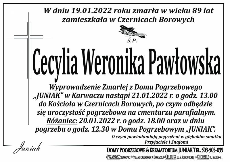 Cecylia Weronika Pawłowska