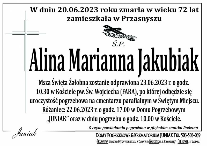 Alina Marianna Jakubiak