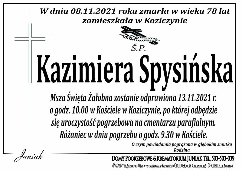 Kazimiera Spysińska
