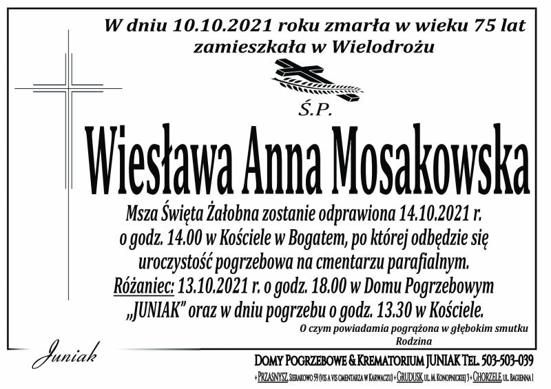 Wiesława Anna Mosakowska