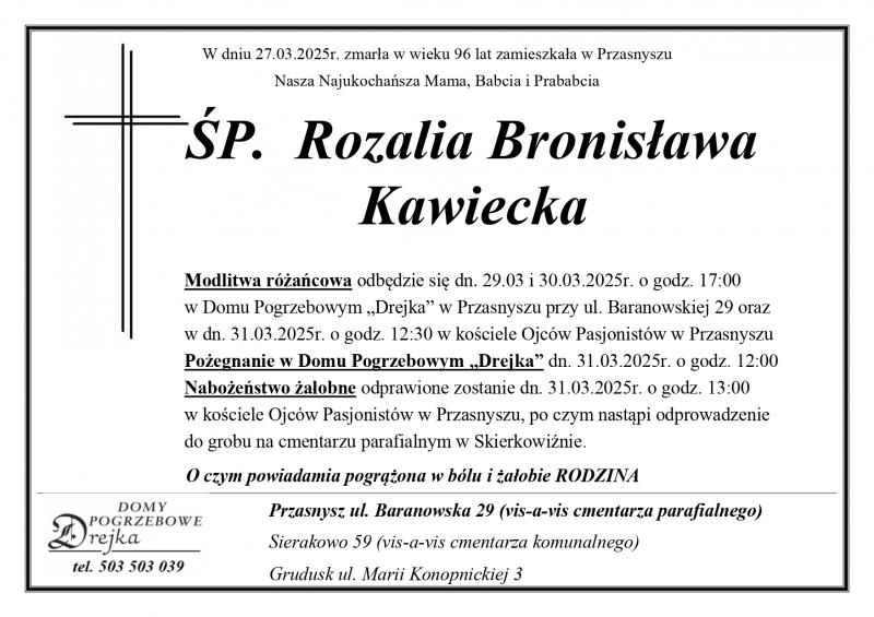 Rozalia Bronisława Kawiecka