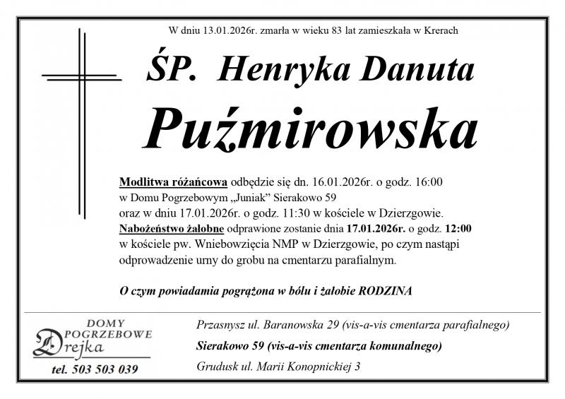 Henryka Danuta Puźmirowska