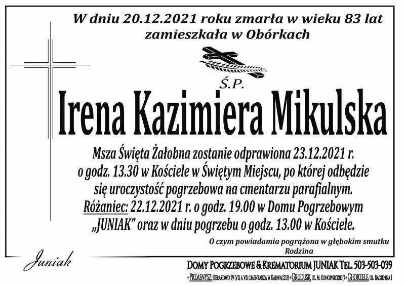 Irena Kazimiera Mikulska