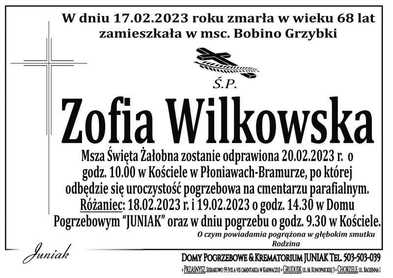 Zofia Wilkowska