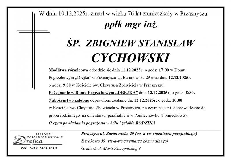 ppłk mgr inż. Zbigniew Stanisław Cychowski