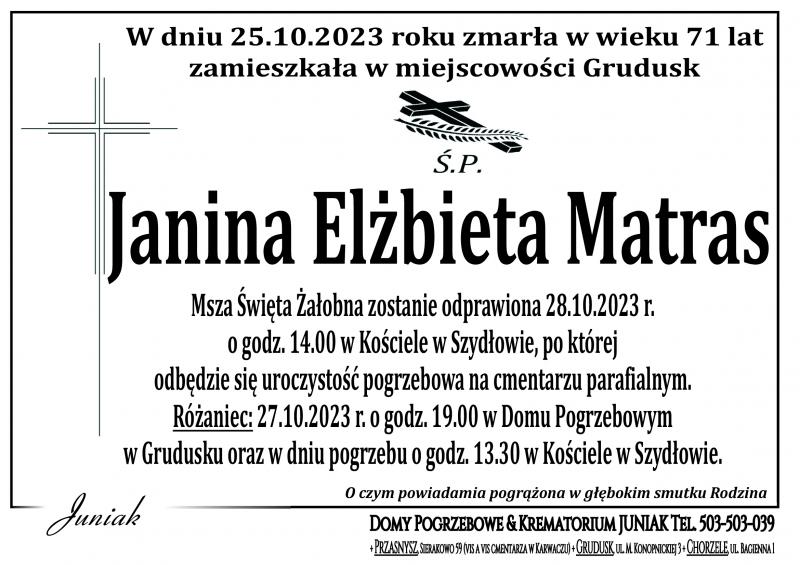 Janina Elżbieta Matras