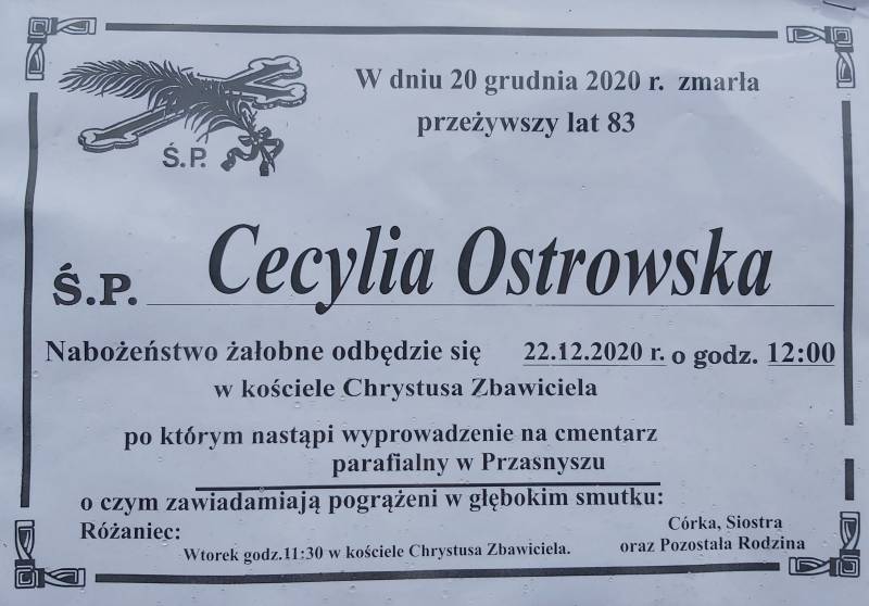 Cecylia  Ostrowska
