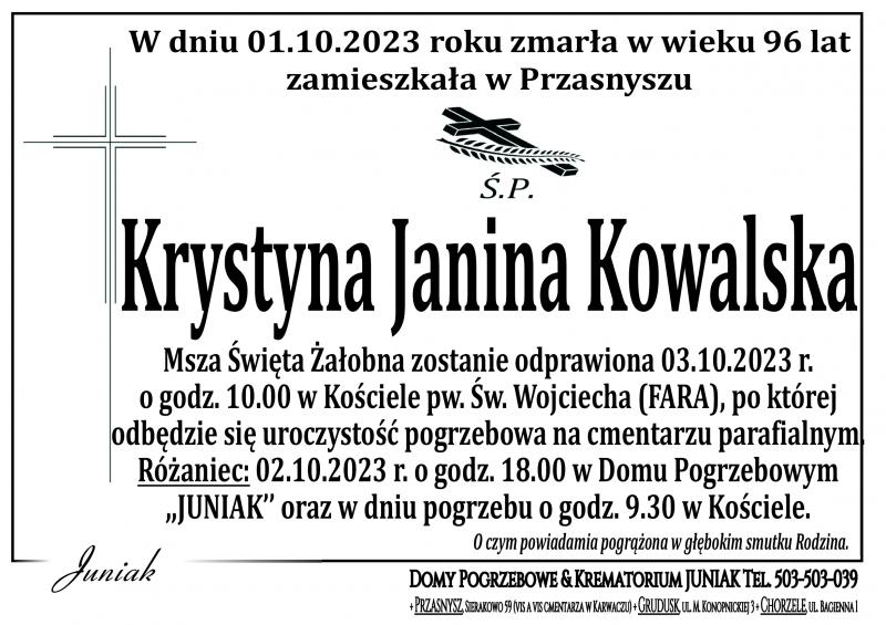 Krystyna Janina Kowalska