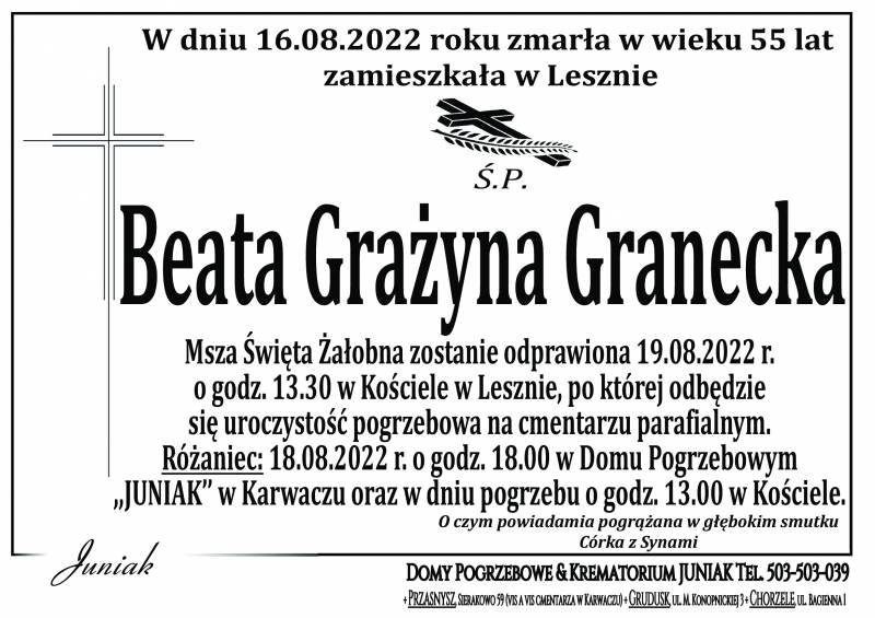 Beata Grażyna Granecka