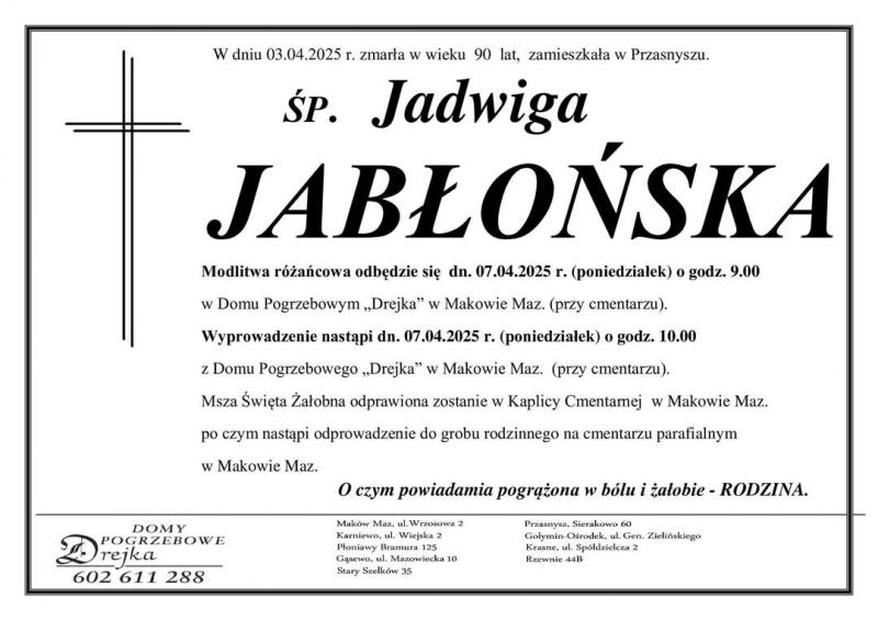 Jadwiga  Jabłońska 