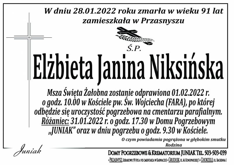 Elżbieta Janina Niksińska