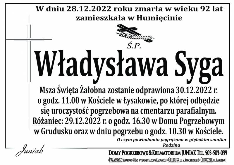 Władysława Syga