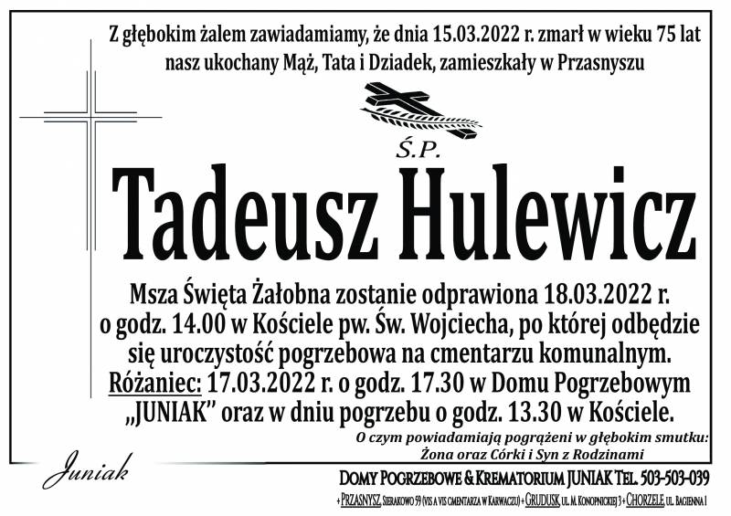 Tadeusz  Hulewicz