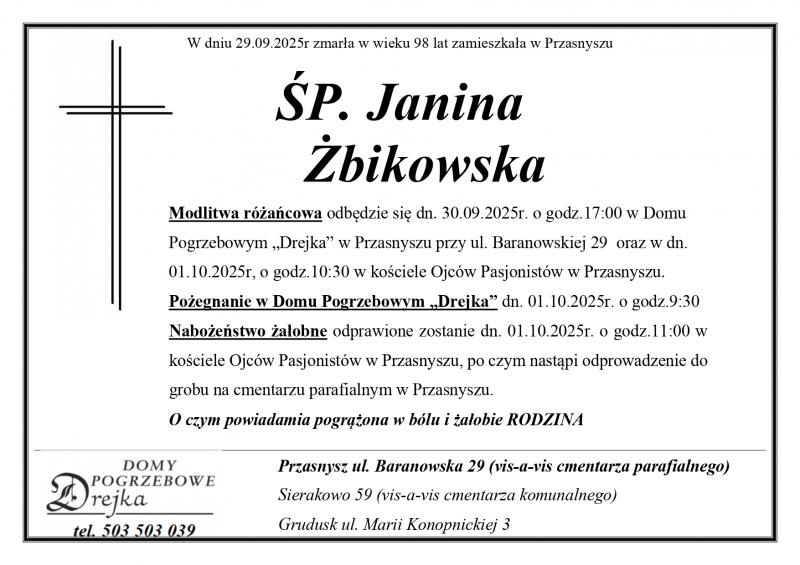 Janina Żbikowska