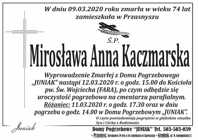 Mirosława Anna  Kaczmarska