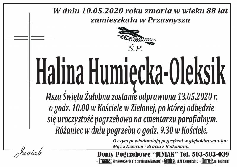 Halina Humięcka-Oleksik