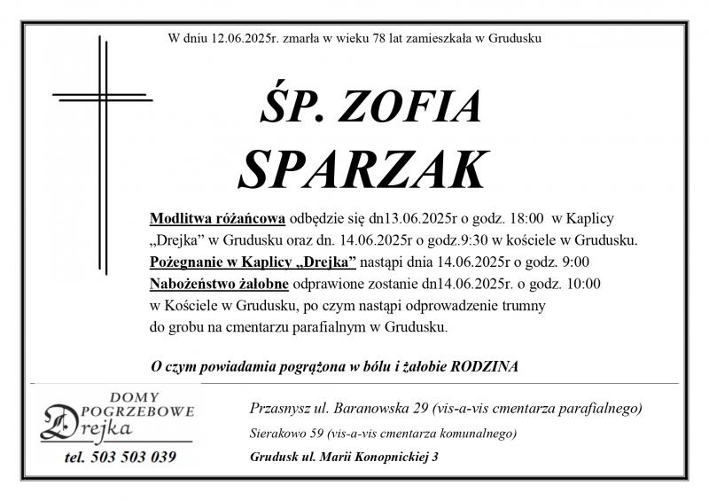 Zofia Sparzak