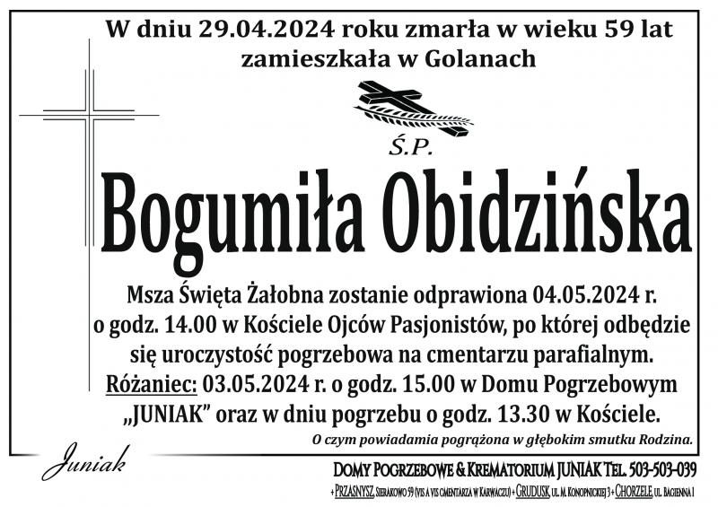Bogumiła Obidzińska