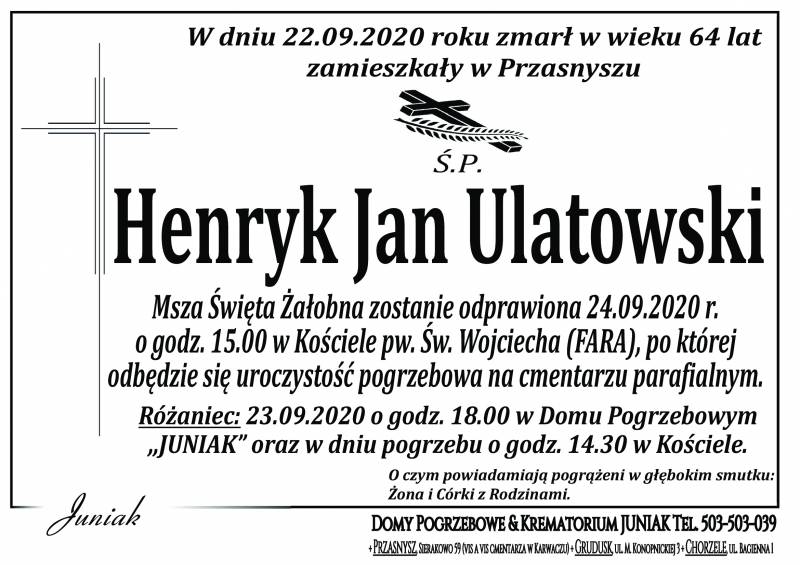 Henryk Jan  Ulatowski