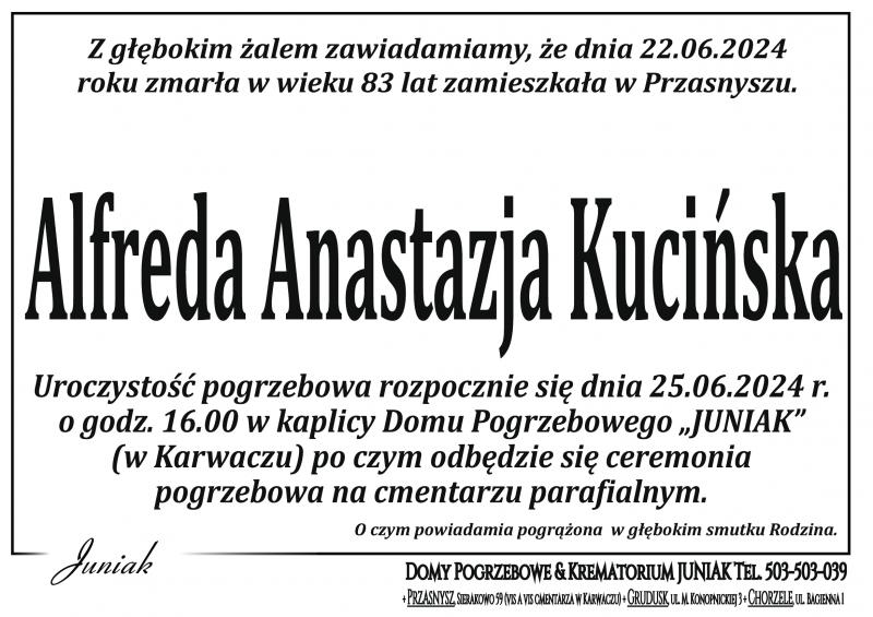Alfreda Anastazja Kucińska