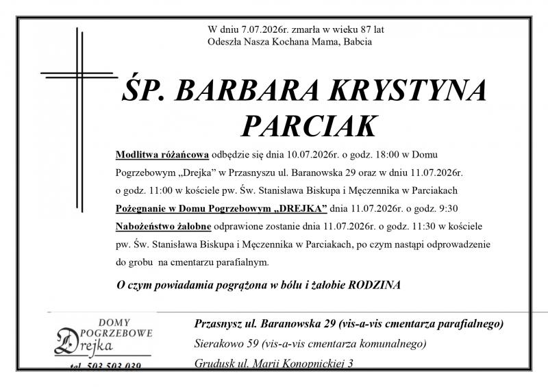 Barbara Krystyna Parciak