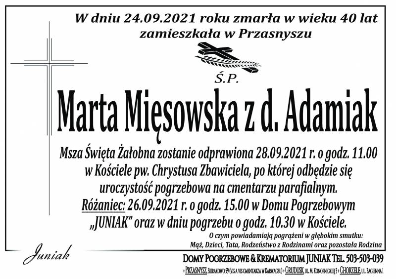 Marta Mięsowska z d. Adamiak