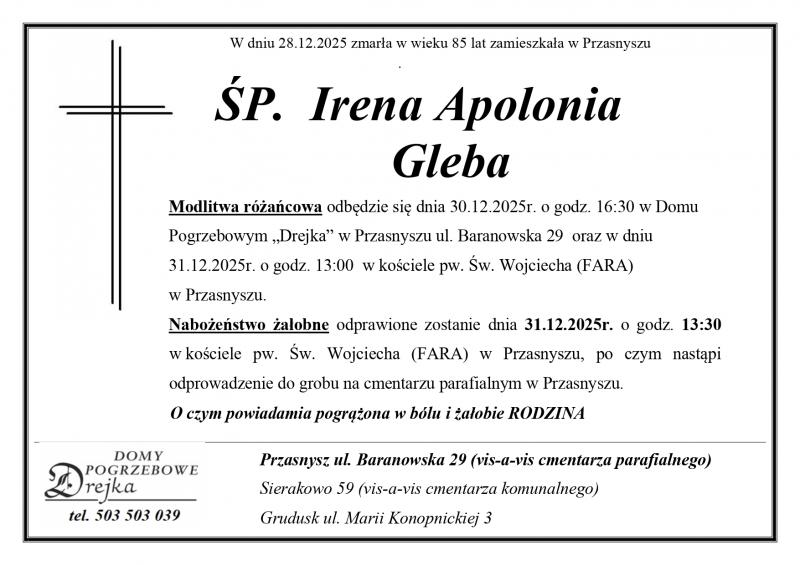 Irena Apolonia Gleba