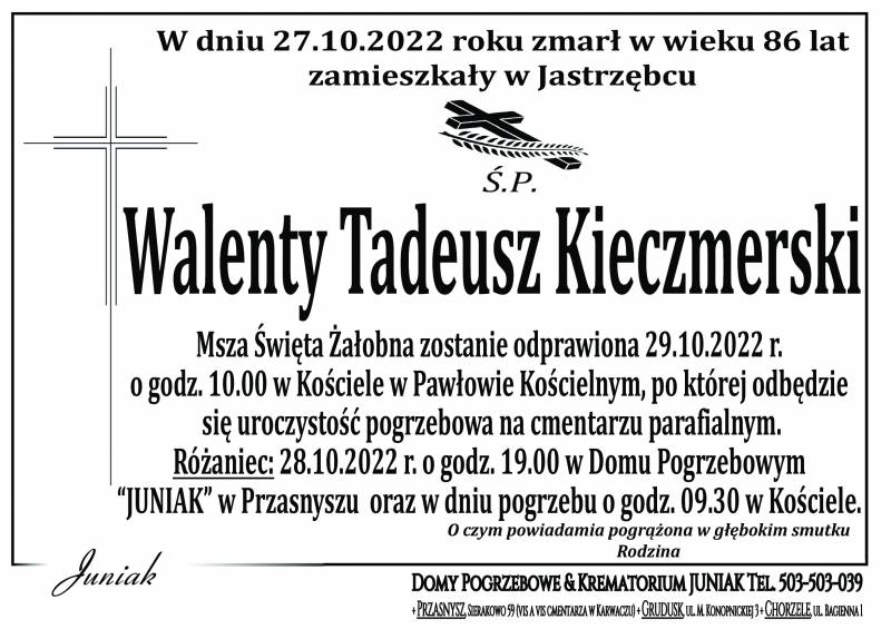 Walenty Tadeusz Kieczmerski