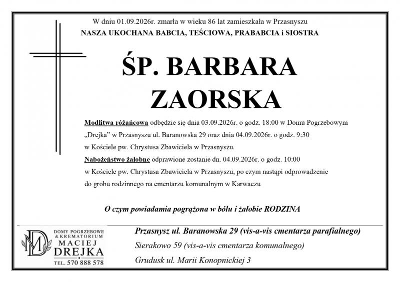 Barbara Zaorska