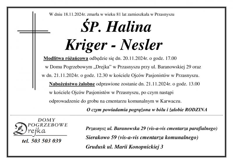 Halina Kriger - Nesler