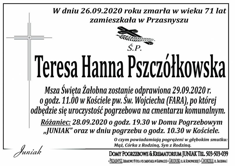 Teresa Hanna Pszczółkowska