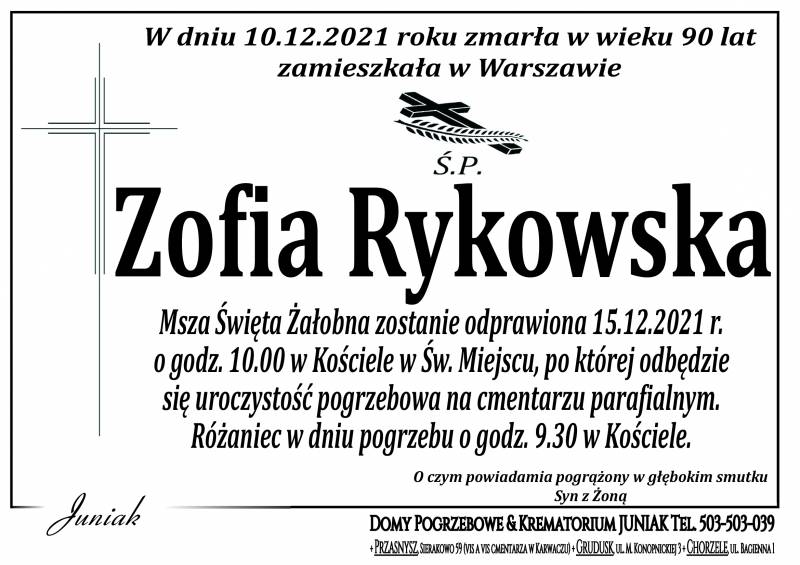 Zofia  Rykowska