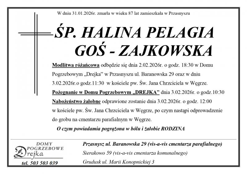 Halina Pelagia Goś - Zajkowska