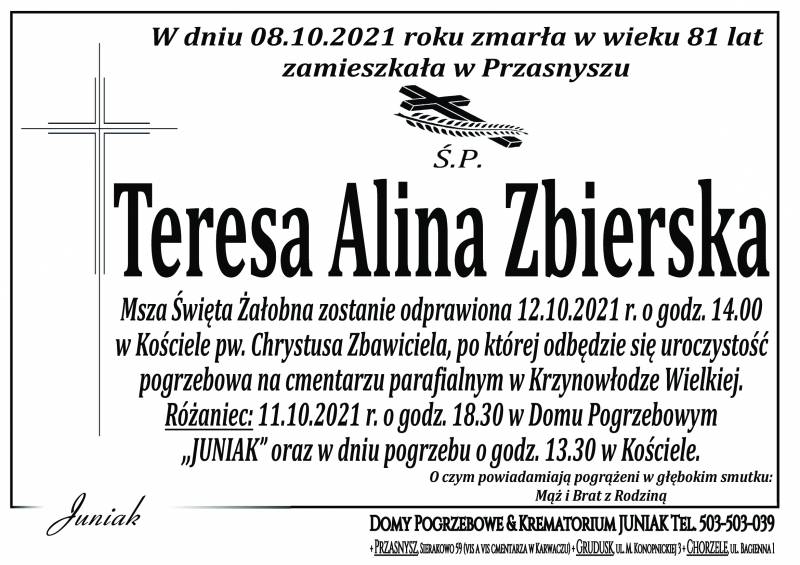 Teresa Alina Zbierska