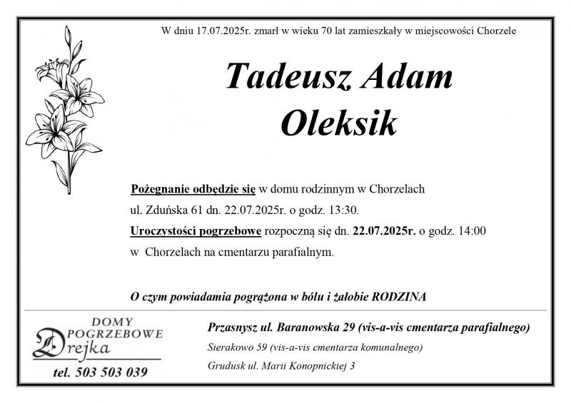 Tadeusz Adam Oleksik