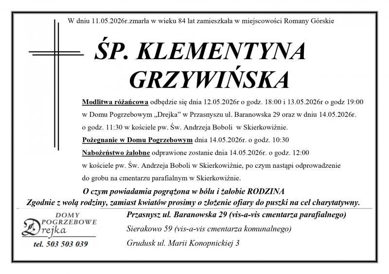 Klementyna Grzywińska