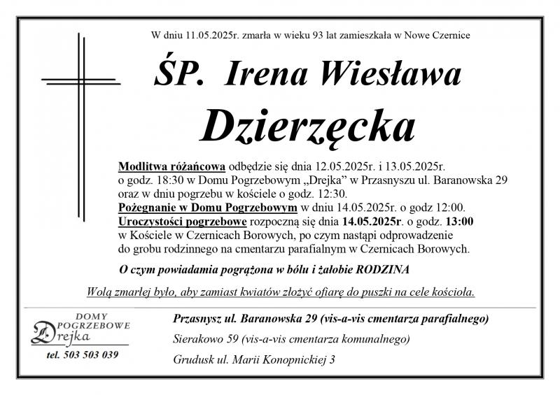 Irena Wiesława Dzierzęcka