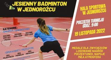 Jesienny badminton w Jednorożcu