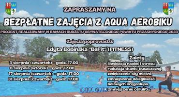 Ruszają kolejne bezpłatne zajęcia z aqua aerobiku! Przedstawiamy harmonogram na sierpień