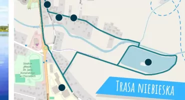 Rowerem przez Chorzele: trasa niebieska