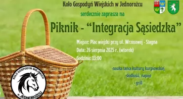 Piknik Integracja Sąsiedzka w Jednorożcu