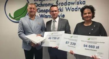 Chorzele inwestują w ekologię – trzy nowe projekty z dofinansowaniem WFOŚiGW