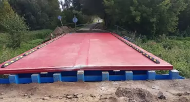 Most w Karwaczu w przebudowie