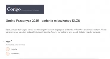 Gmina Przasnysz 2025 - badania mieszkańcy DLZS