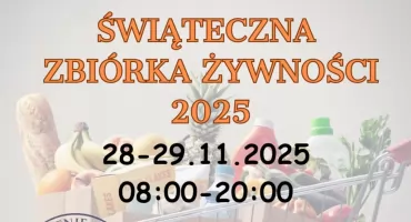 Świąteczna Zbiórka Żywności – razem dla potrzebujących!