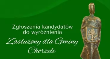 Zgłoś kandydata do nagrody Zasłużony dla Gminy Chorzele