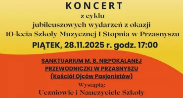 Koncert z cyklu jubileuszowych wydarzeń z okazji 10-lecia szkoły
