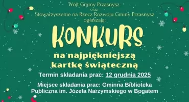 Konkurs na Najpiękniejszą Kartkę Bożonarodzeniową!
