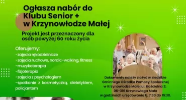 Zostań uczestnikiem Klubu Senior+