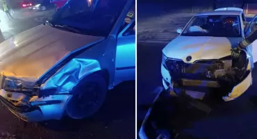 Nieustąpienie pierwszeństwa przyczyną kolizji dwóch pojazdów